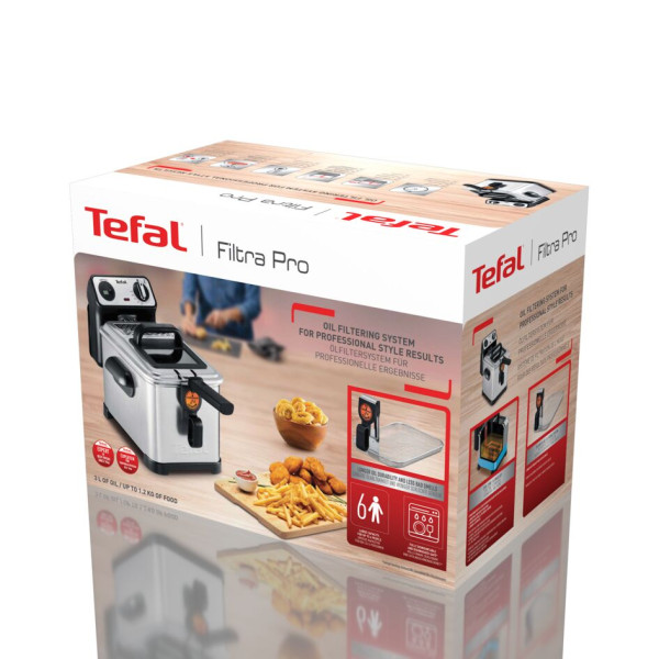 Фото - Фритюрница Tefal FR511170 FILTRA PRO INOX&DESIGN 1.2KG