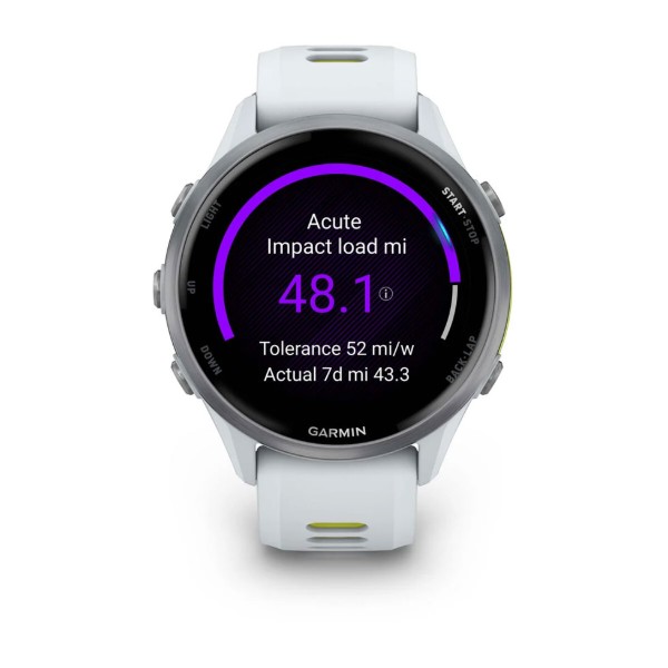 Фото - Смарт-часы Garmin Forerunner 970 Whitestone/Amp Yellow (010-02969-11)