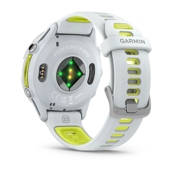Фото - Смарт-часы Garmin Forerunner 970 Whitestone/Amp Yellow (010-02969-11)