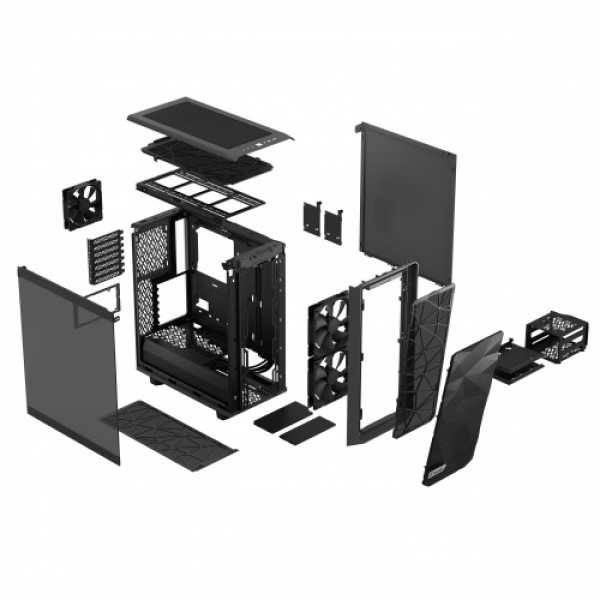 Фото - Корпус Fractal design ATX без БП Meshify 2 Compact Gray TG LT (FD-C-MES2C-04)