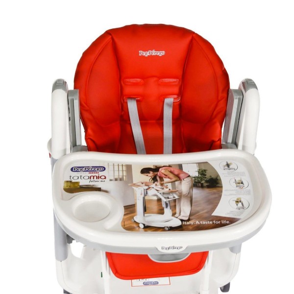 Фото - Стульчик-качалка для кормления Peg-Perego Tatamia Follow Me Fragola (красный)