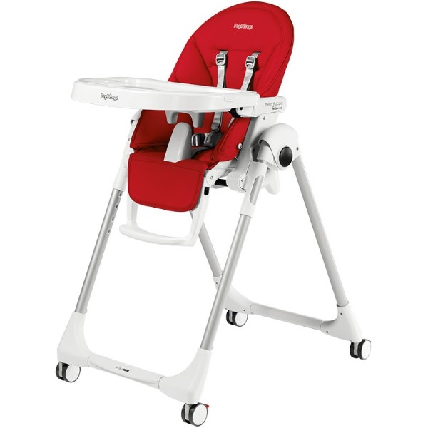 Фото - Стульчик для кормления трансформер Peg-Perego Prima Pappa Follow Me Fragola (красный)
