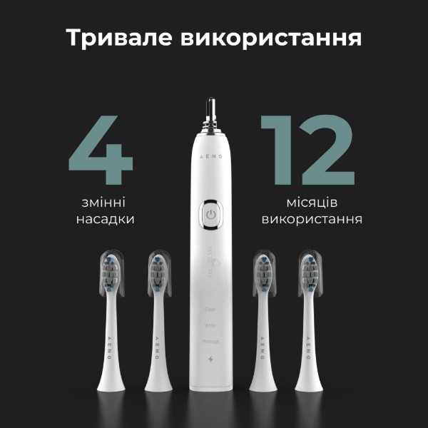 Фото - Зубная щетка электрическая AENO DB3 White (ADB0003)