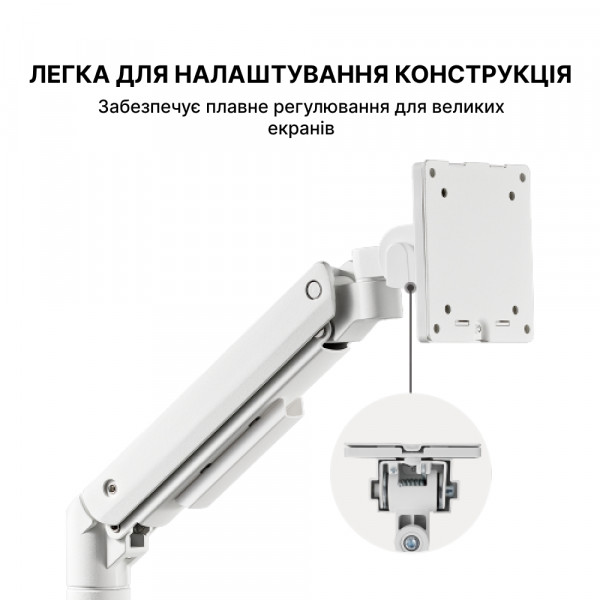 Фото - Кріплення для телевізора OfficePro MA801W 17-49" 2-20 кг White