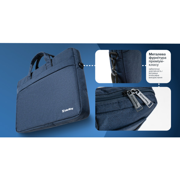 Фото - Сумка для ноутбуку Colorway Modern 15.6 Navy (CW-LBM156-NV)