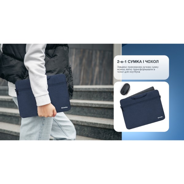 Фото - Сумка для ноутбуку Colorway Casual 15.6 Navy (CW-LBC156-NV)