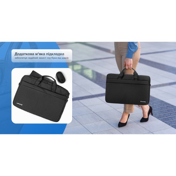 Фото - Сумка для ноутбуку Colorway Modern 17-17.3 Black (CW-LBM173-BK)