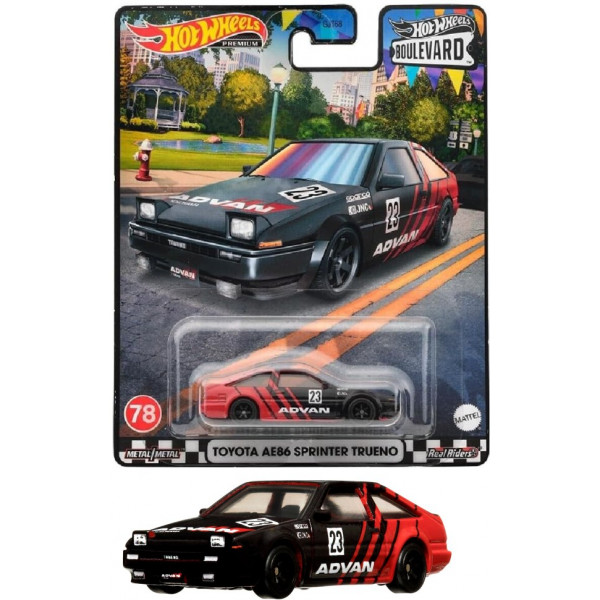 Фото - Колекційна машинка Hot Wheels Toyota AE86 Sprinter Trueno серії "Преміальні автівки" (GJT68/HKF28)