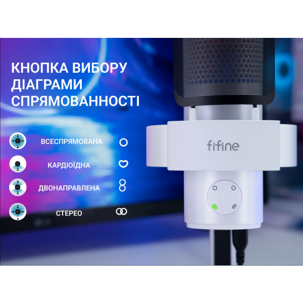 Фото - Мікрофон до комп'ютера Fifine A9W