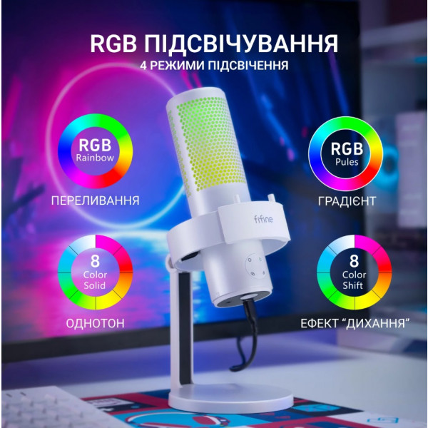 Фото - Мікрофон до комп'ютера Fifine A9W
