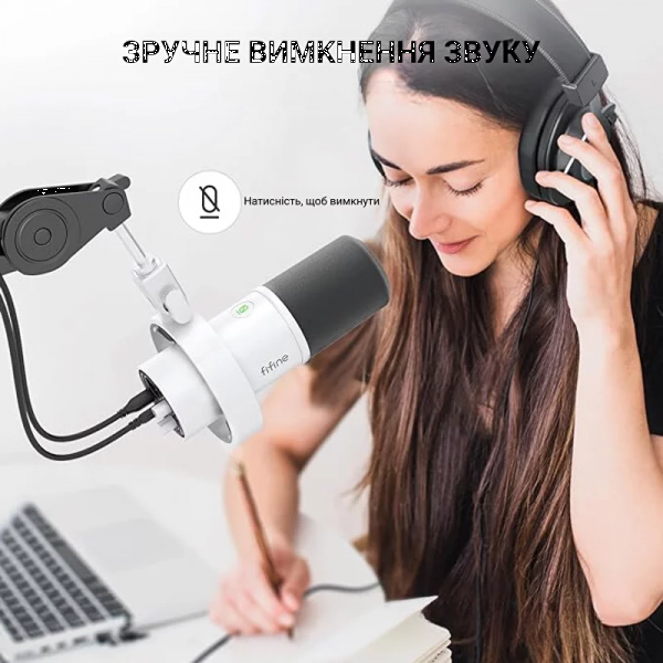 Фото - Мікрофон до комп'ютера Fifine K688W