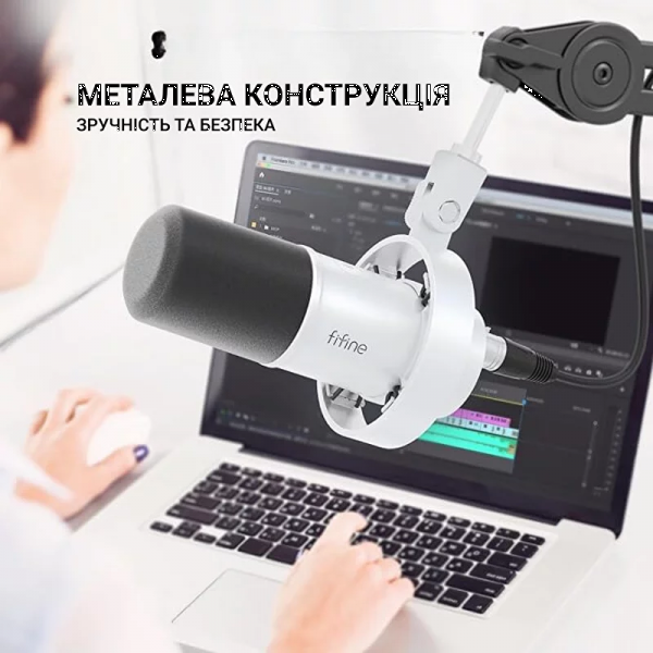 Фото - Мікрофон до комп'ютера Fifine K688W