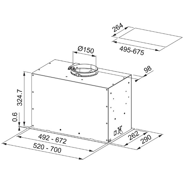 Фото - Вытяжка встраиваемая Franke Box Flush EVO FBFEXSA70
