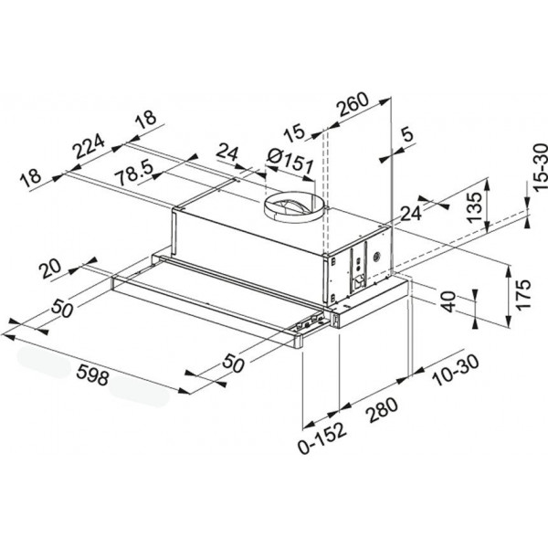 Фото - Витяжка вбудована Franke Flexa FTC 632L WH (315.0547.797)