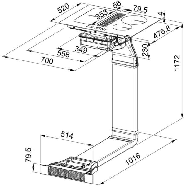 Фото - Варочная панель электрическая Franke Smart 2Gether FSM 709 HI LL KIT +фильтр (340.0678.204)