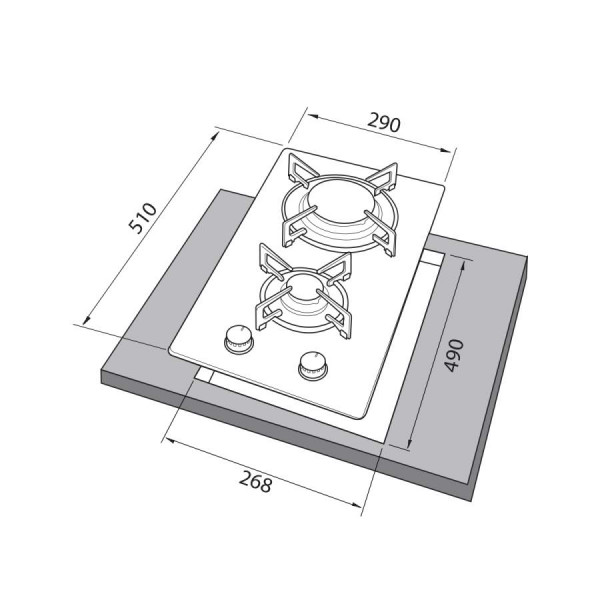 Фото - Варочная панель газовая Freggia HC320VGW
