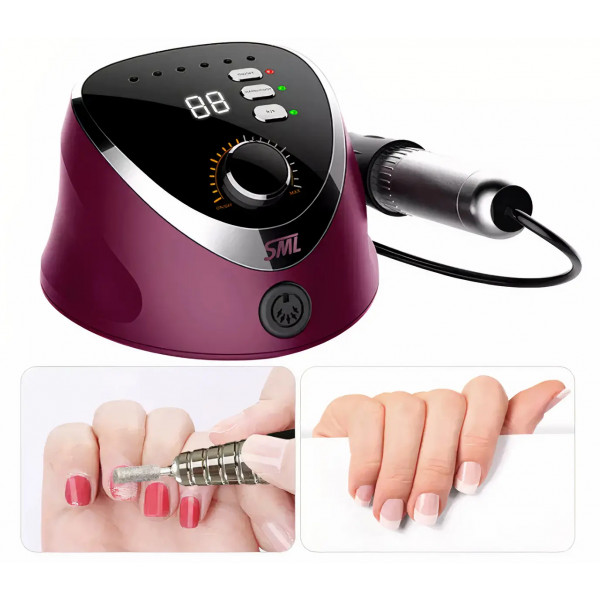 Фото - Манікюрний набір апаратний SML Nail Sander M12 Pink
