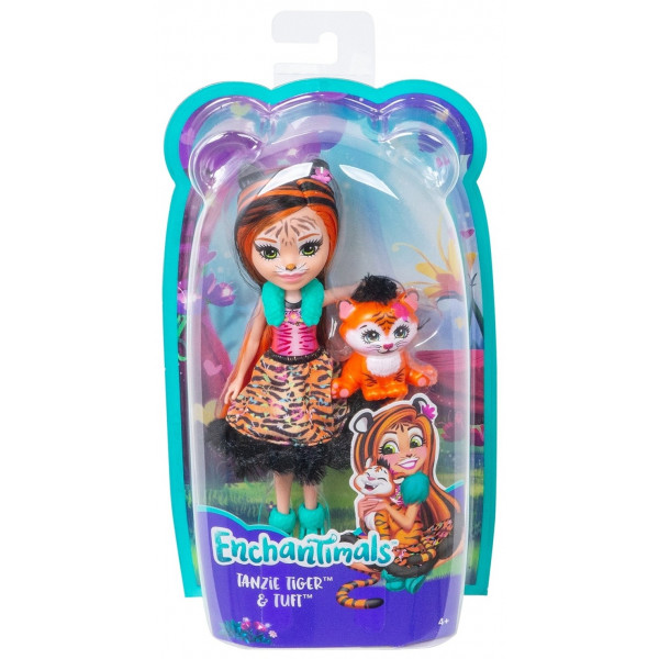 Фото - Коллекционная кукла Enchantimals Тигренок Тензи (FRH39)