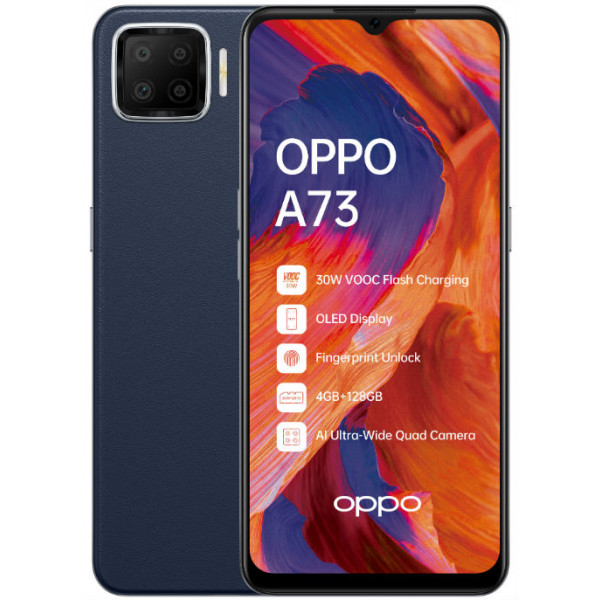 ④OPPO A73 64GB ネイビーブルー Смартфон OPPO A73 4/128Gb Blue купить - цена, характеристики | COMFY