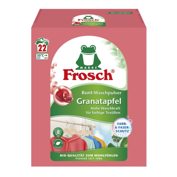 Фото - Пральний порошок Frosch концентрат Колор Гранат 1,45кг