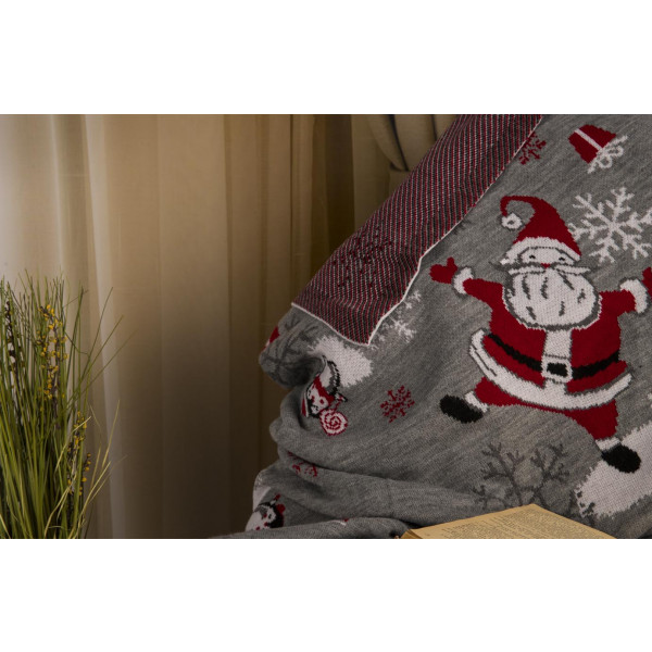 Фото - Плед полуторний Прованс Frosty santa 130х170 (031665)