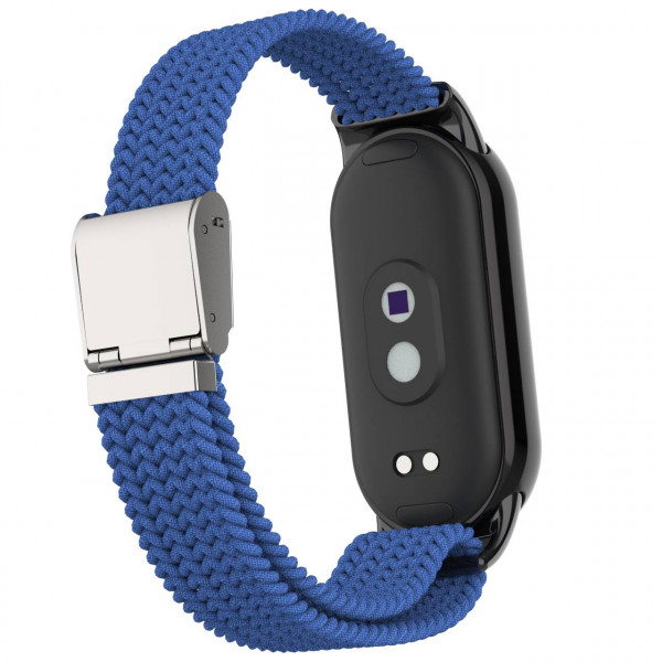 Фото - Ремінець для фітнес-браслету ArmorStandart Braided Solo Loop for Xiaomi Mi Band 9/8 Blue (ARM69926)