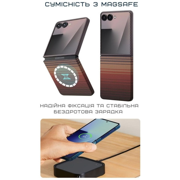 Фото - Чохол для смартфону Pitaka Ultra-Slim Case Sunset for Samsung Galaxy Z Flip 7 (FSFLIP7)