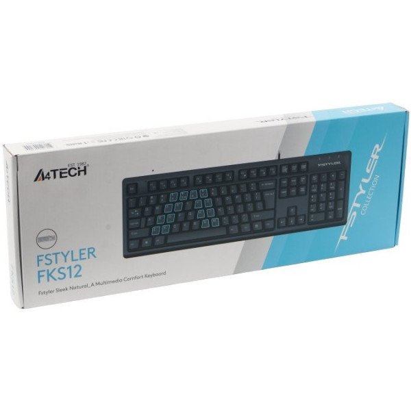 Фото - Клавіатура дротова A4tech FKS12 (Black)