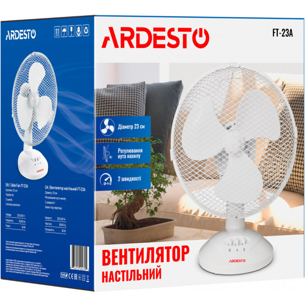 Фото - Вентилятор настільний Ardesto FT-23A