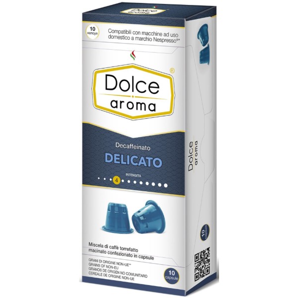 Фото - Кофе в капсулах Dolce Aroma Delicato Decaffeinato 5.5 г х50 шт.