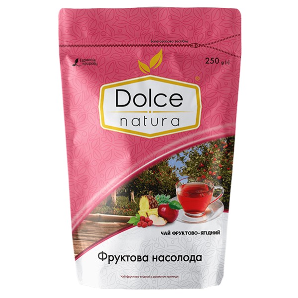 Фото - Чай Dolce Natura Фруктова насолода 250 г (4820093482608)