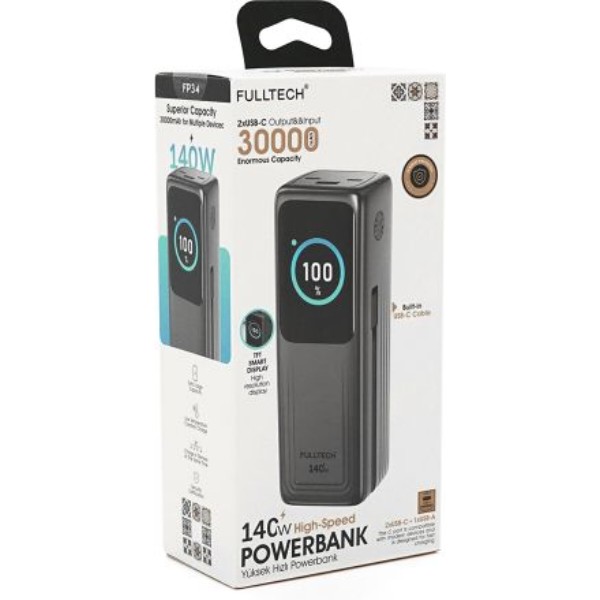 Фото - Батарея мобільна FULLTECH PRIME FP34 30000mAh