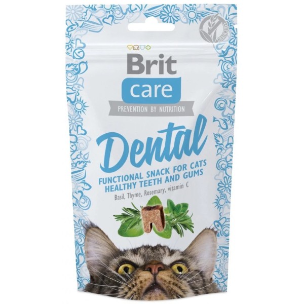 Фото - Ласощі для котів Brit Care Functional Snack Dental з індичкою 50 г (8595602521371) Фото - Ласощі для котів Brit Care Functional Snack Dental з індичкою 50 г (8595602521371)