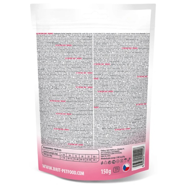 Фото - Ласощі для собак Brit Care Functional Snack Endurance з підвищеною активністю з ягням та бананом 150 г (8595602540006)