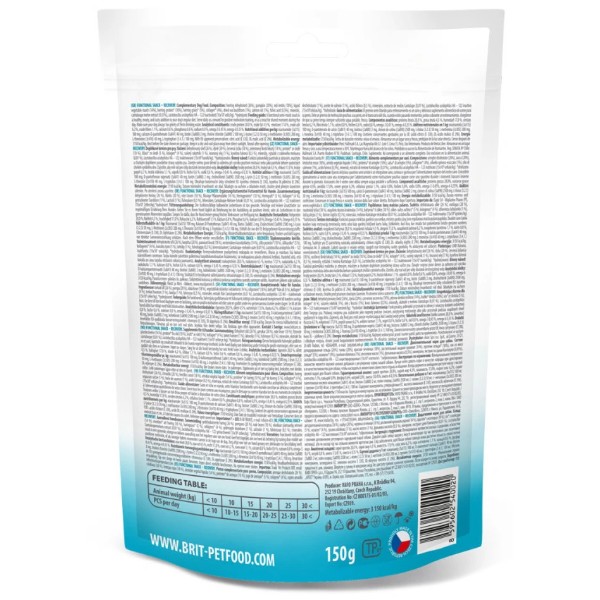 Фото - Ласощі для собак Brit Care Functional Snack Recovery Herring напіввологі д/відновлення оселедець 150 г (8595602540020)