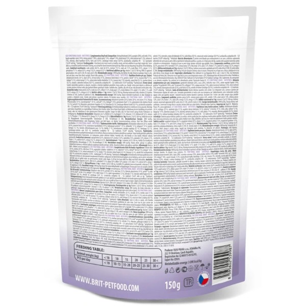 Фото - Ласощі для собак Brit Care Functional Snack Antistress Shrimps напіввологі д/заспокоєння креветки 150 г (8595602539987)