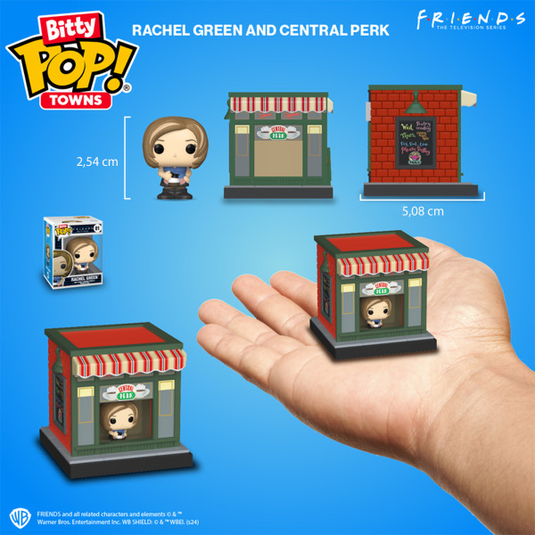 Фото - Набір ігрових фігурок FUNKO BITTY POP! Town серії Друзі - РЕЙЧЕЛ У КАВ'ЯРНІ CENTRAL PERK(83689)