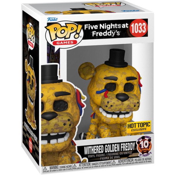 Фото - Коллекционная фигурка FUNKO POP! cерии 5 ночей с Фредди - СЛОМАННЫЙ ЗОЛОТОЙ ФРЕДДИ (83091)