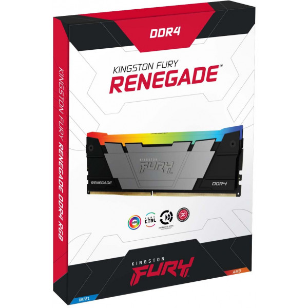 Фото - Память DDR Kingston DDR4 8/4000 FURY Renegade RGB (KF440C19RB2A/8)