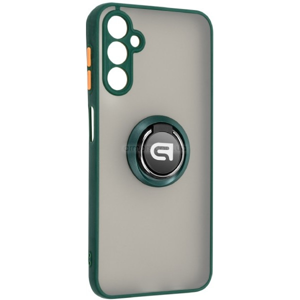 Фото - Чохол для смартфону Armorstandart Frosted Matte Ring for Samsung A14 4G / A14 5G Dark Green (ARM68351)