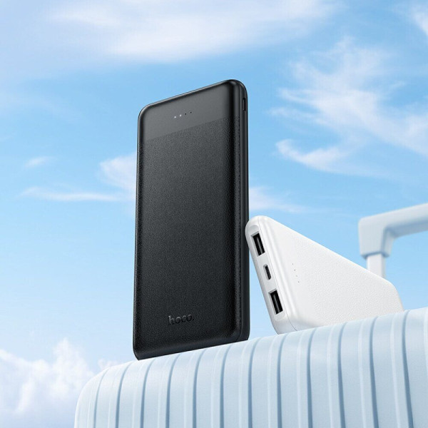 Фото - Батарея мобильная HOCO J153 Stability 10W 10000 mAh White (715099)