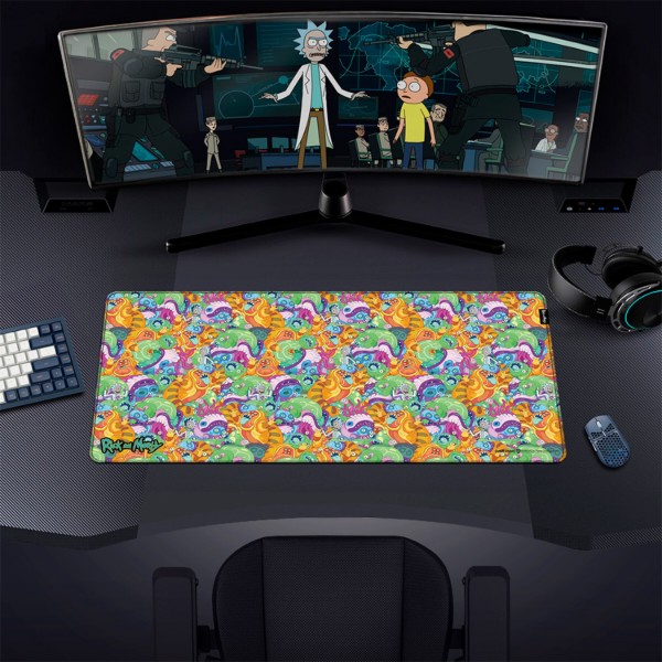 Фото - Коврик для мыши игровой Warner Bros. Rick and Morty Monster XL (FWBMPRIMOR24011XL)
