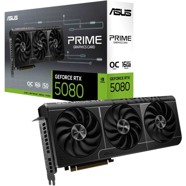 Фото - Відеокарта Asus GF RTX 5080 16GB GDDR7 Prime Evo OC (PRIME-RTX5080-O16G-EVO)
