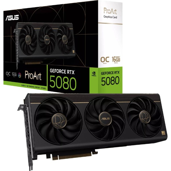Фото - Видеокарта Asus ProArt GeForce RTX 5080 16GB GDDR7 OC Edition (PROART-RTX5080-O16G)