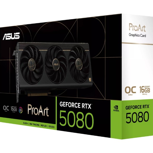 Фото - Видеокарта Asus ProArt GeForce RTX 5080 16GB GDDR7 OC Edition (PROART-RTX5080-O16G)