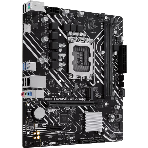 Фото - Материнська плата Asus Prime H610M-K D4 ARGB