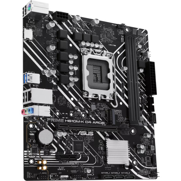 Фото - Материнська плата Asus Prime H610M-K D4 ARGB