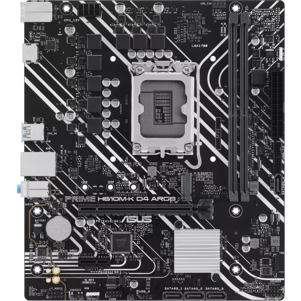 Фото - Материнська плата Asus Prime H610M-K D4 ARGB