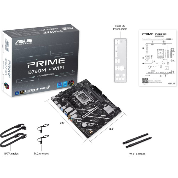 Фото - Материнская плата Asus PRIME B760M-F WIFI