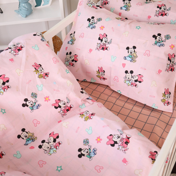 Фото - Комплект постельного белья MirSon Бязь 20-0042 Pink Mikey Mouse 175х210 (2200010272772)